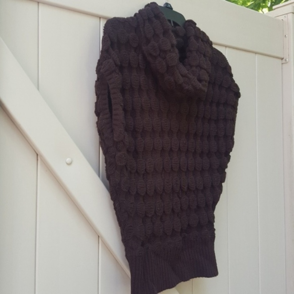 Brown Cowl Neck Sweater - Picture 4 of 7